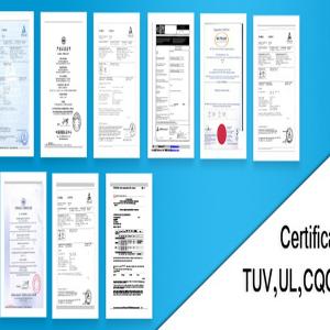 UL TUV CQC certification